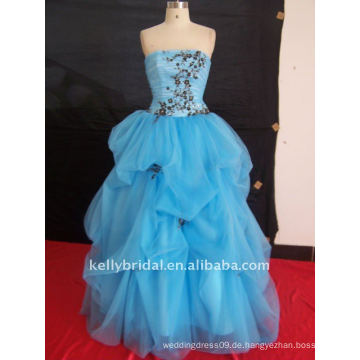 Spitze und Perlen blau Quinceanera Kleider 100_6643